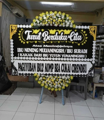 Papan Bunga di Cipete Utara